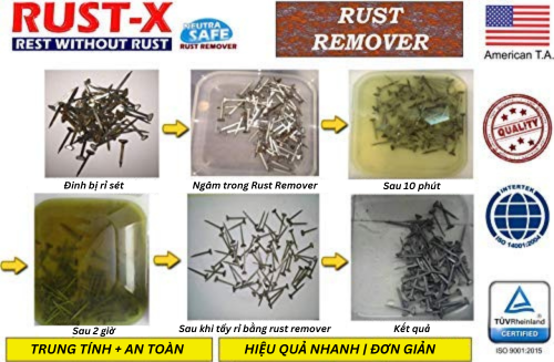 Dung Dịch Tẩy Gỉ Sét Rust Remover Rust-X